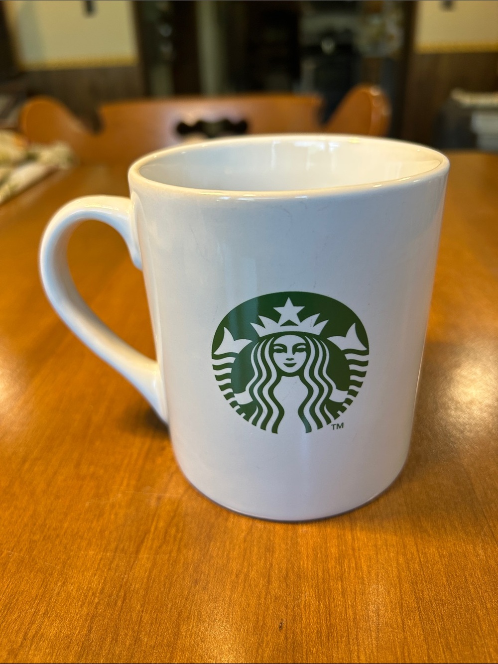 Starbucks White Mug with Green Siren Logo